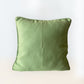 Solid green cushion cover