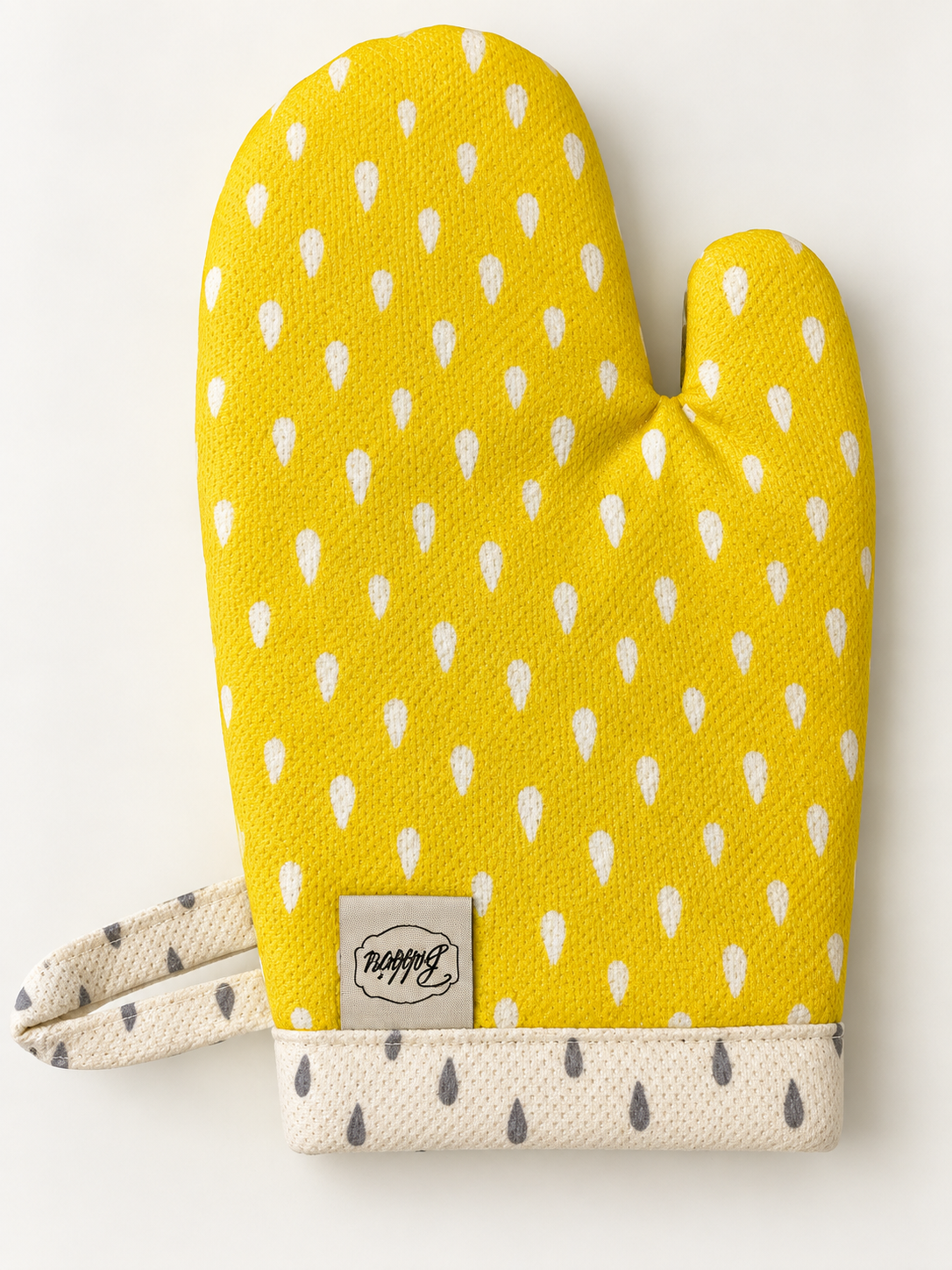 Yellow Drops Oven Mitt