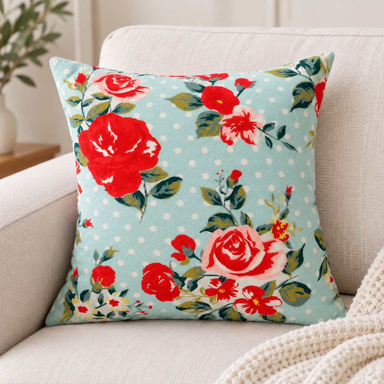 Floral Garden Cushion Cover