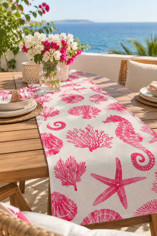 Pink seahorse runner