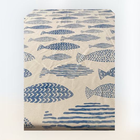 Blue Fish Tablecloth