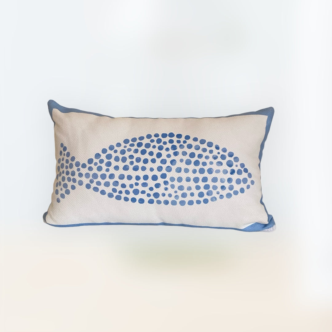 Blue Fish Cushion Cover-D