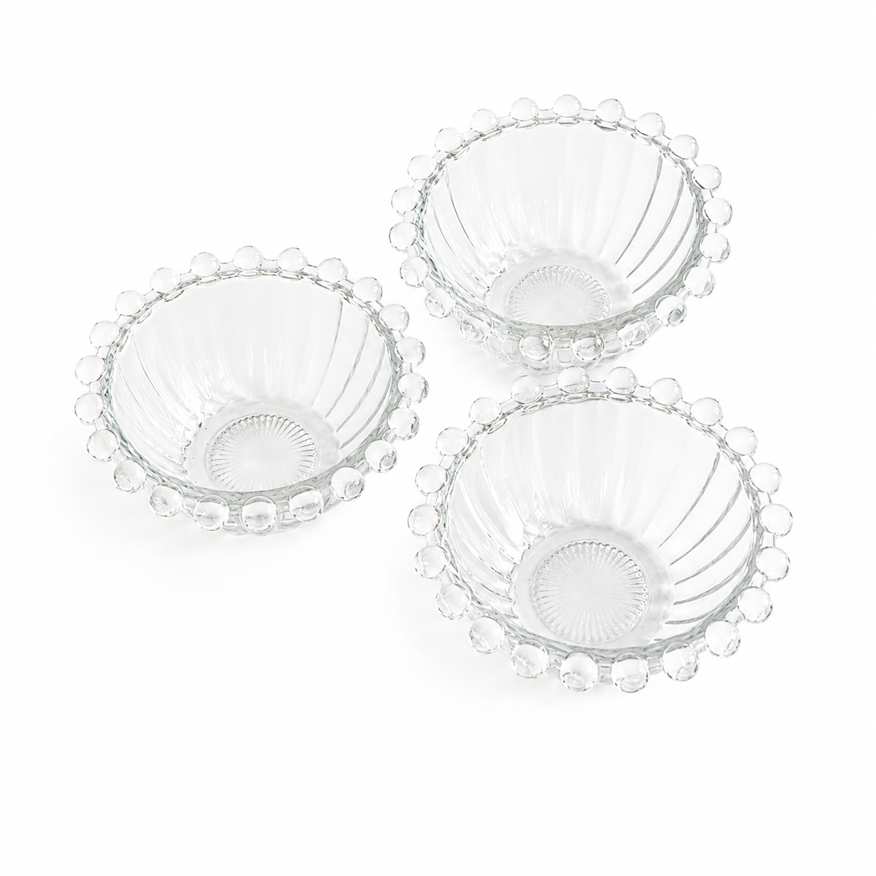 Glass bowls set