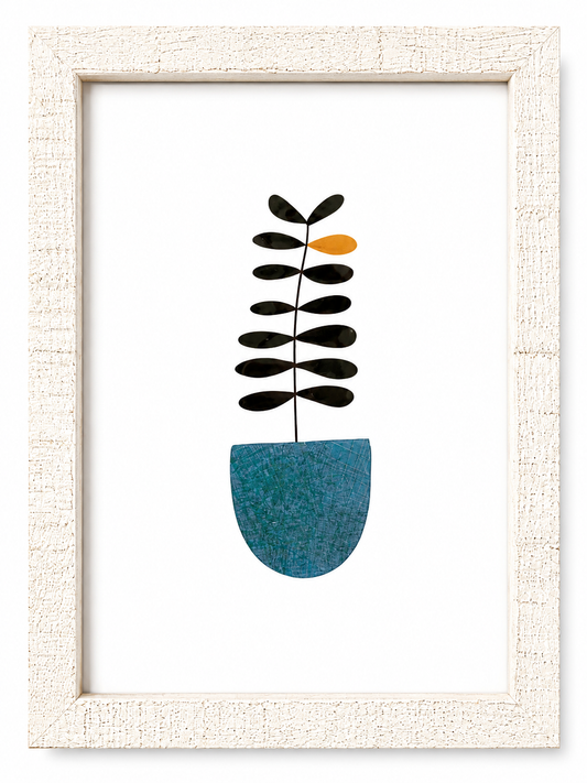 Framed Wall Art- Nordic Leaf