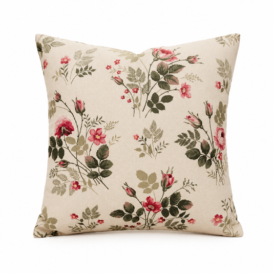 Floral cushion cover