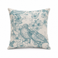 Mint Birds Cushion Cover