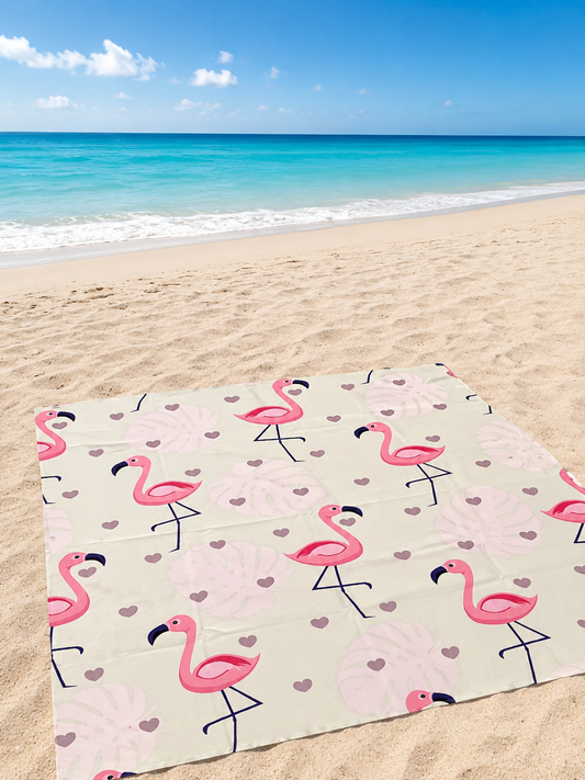 Beach mat - flamingo