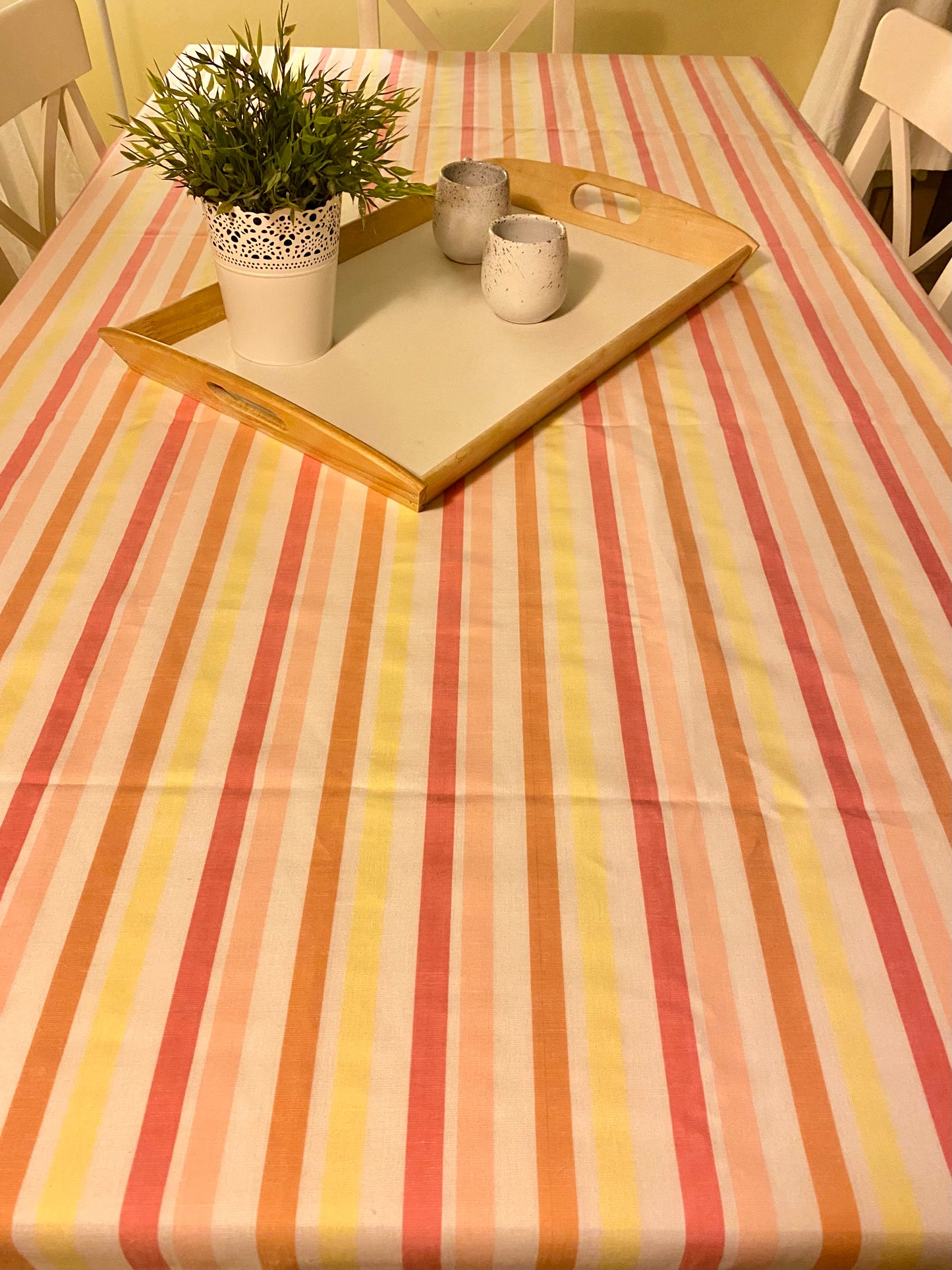 Linen Tablecloth; 2