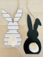Hanged wooden bunny