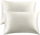 Silk Satin Pillow Case; Off-White