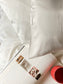 Silk Satin Pillow Case; Off-White